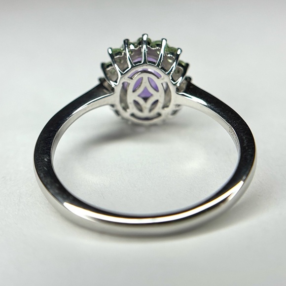 โAmethyst Vineโ Glorious Amethyst & Tsavorite Garnet Ring! ๐ - SIZE (10) - Picture 11 of 12